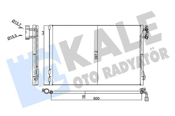 KALE 376600 | Klima Radyatörü (Kondenser) 07-1-Seri (E81-E87) 3-Seri (E90-E91) X1 (E84)