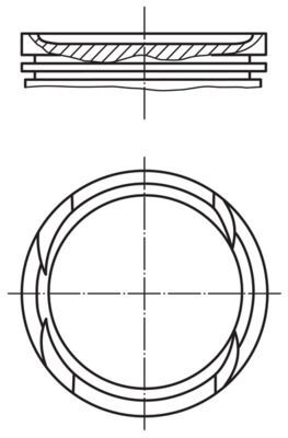 MAHLE 003 06 00 | Piston. M111. 940-941-942. W124-202-210. 89.90. Std. (89L19)