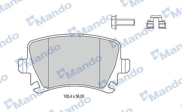 MANDO MBF015194 | Fren Balata Arka 04-Caddy-Golf.V-Jtt-Psst