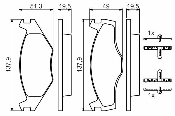 BOSCH 0986468873 | Fren Balata Ön Caddy I (14) 82-9245047 45078 45139 1.6 D Golf I (17) 74-8444927 44927 44986 45047 45047 45078 1.6 Gtı 1.8 Gtı 1.5 D 1.6 D 1.6 TD Golf I Cabriolet (155) 79-9345047 45078 45078 Golf II (19E, 1G1) 83-9244986 45078 45078 Gol