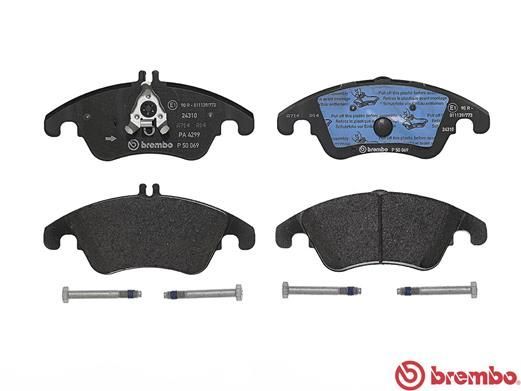 BREMBO P50069 | Fren Balatası (Mercedes W204-207-212-218 On Kulaklı)