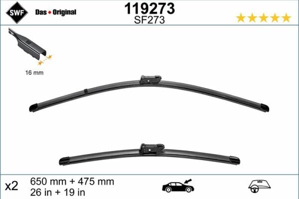VALEO 119273 | On Silecek Takımı Kit Passat 15 -