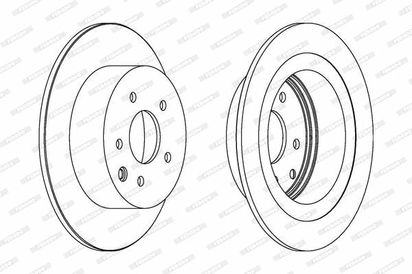 FERODO DDF1590 | Nissan QashQai 2007-2014 Arka Fren Disk Takımı