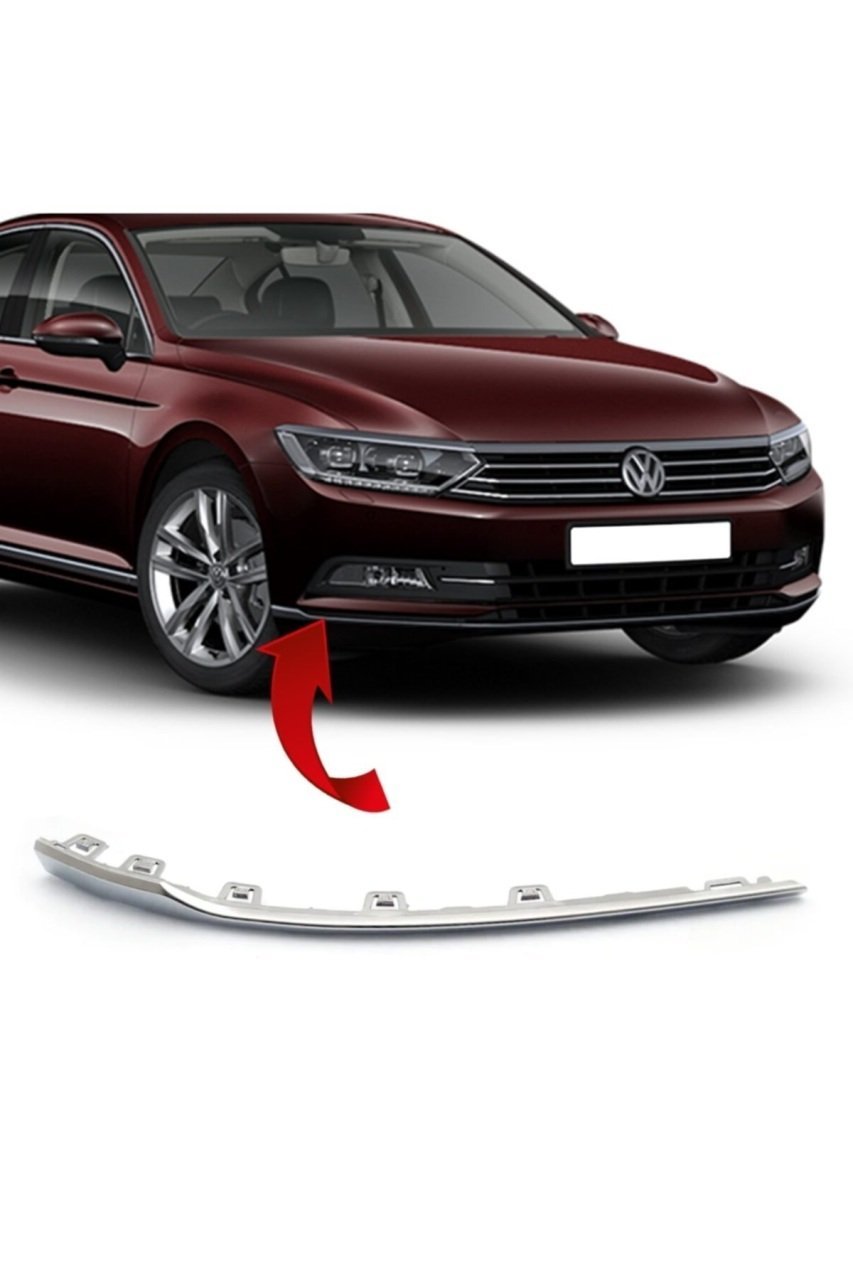 İTHAL 3G0853254 | Volkswagen Passat 2015 Model Sonrası Ön Tampon Sağ Alt Köşe Nikelajı