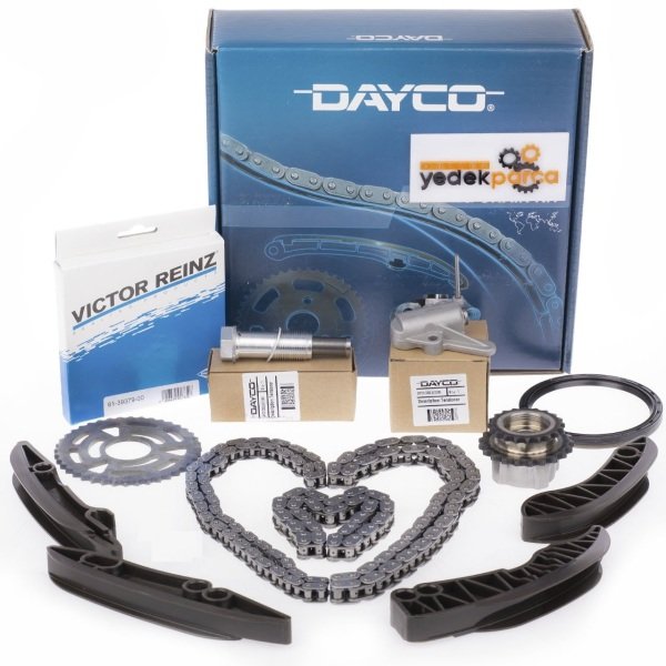 DAYCO KTC1100 | Bmw 1 Serisi E87 Kasa 116d N47 Motor Eksantrik Ve Yağ Pompa Zincir Seti Komple Dişlili Kit
