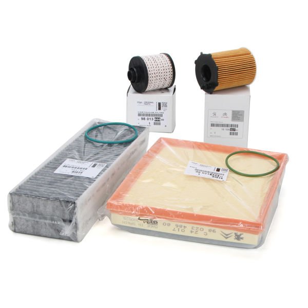 Peugeot 3008 1.6 Bluehdi Periyodik Yağ Bakım Filtre Seti Karbonlu Polen Orijinal