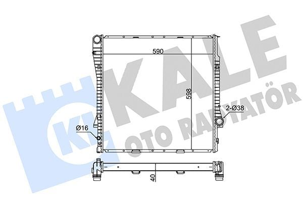 KALE 354200 | Radyatör 01-07 X5 (E53) + Os