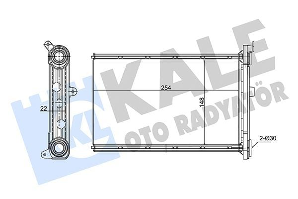 KALE 346755 | Kalorifer Radyatörü BMW E87 E90 F26 F25 E84 E92 E91 E81