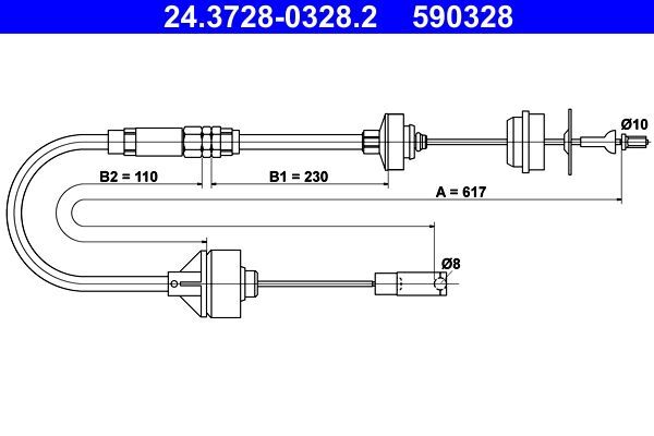 ATE 24.3728-0328.2 | Debriyaj Teli