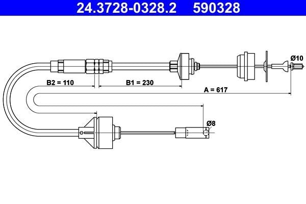ATE 24.3728-0328.2 | Debriyaj Teli