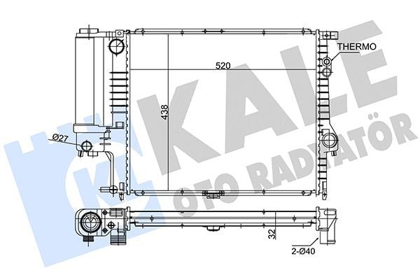 KALE 354700 | Radyatör 96-5-Seri (E39)