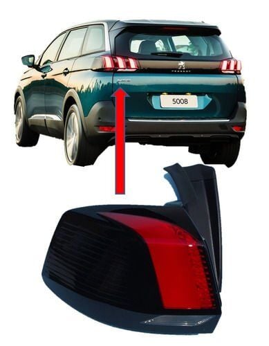 PSA 9811028080 | Peugeot 5008 2017-2020 Sol Arka Dış Stop Lambası Orijinal