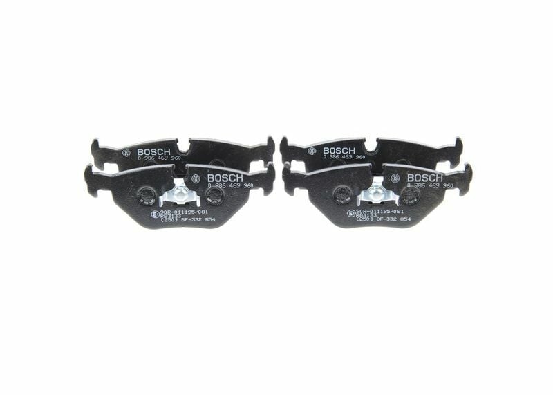 BOSCH 0986469960 | Arka Fren Balatası BMW E36 316 318 320 323 325 328 Z3 E32 E34 E36 M3 E34 M5
