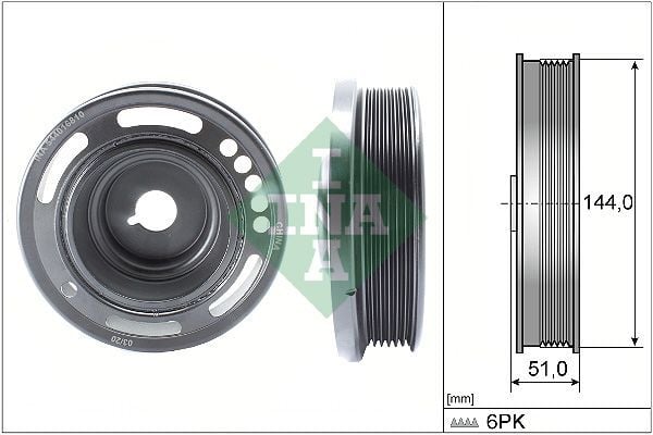 INA 544016810 | Opel Mokka 1.6 Benzinli Krank Kasnağı