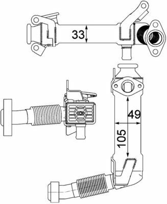 MAHLE CE21000P | EGR Valfi 99-3-Seri (E46-E90) 5-Seri (E60) X3