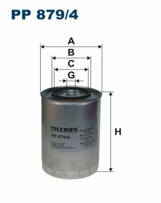 FILTRON PP879-4 | Pp8794 / Mazot Filtresi Iveco Eurotrakker Mp190-Mp720 Arası Stralıs 260S 43-440S 48 Eurostar 190-260-440 / Ford Cargo 1846