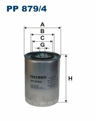 FILTRON PP879-4 | Pp8794 / Mazot Filtresi Iveco Eurotrakker Mp190-Mp720 Arası Stralıs 260S 43-440S 48 Eurostar 190-260-440 / Ford Cargo 1846