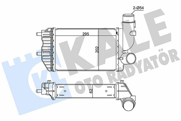 KALE 343500 | Turbo Radyatörü Intercooler (Fiat Ducato 1.9Td 2.5 TDI 2.8Jtd 2.3 JTD / Peugeot Boxer / Citroen Jumper-02)