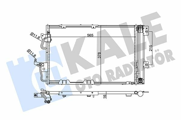 KALE 350650 | Klima Radyatörü (Kondenser) Astra.H + Os *Z16xer*
