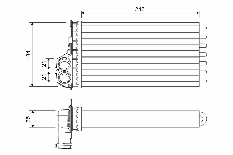 VALEO 811565 | Kalorifer Radyatörü 99-206 1.4-1.6Hdi-1.4-1.6-2.0