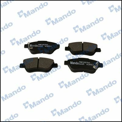 MANDO MBF015764 | Fren Balata Ön 06-Corsa.D 1.3Mjet 75Hp + Fs