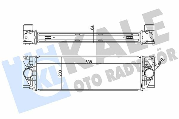 KALE 342800 | Turbo Radyatörü (VW Crafter 2.5 TDI 06 -) (Mercedes W906 Spr)