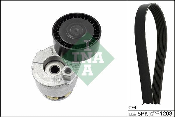 INA 529000910 | V Kayış Kiti 01-Clio.II.III-Kng-Mgn.II.III-Flu-Qashqai-Log 1.5 DCI 1.4-1.6 16V