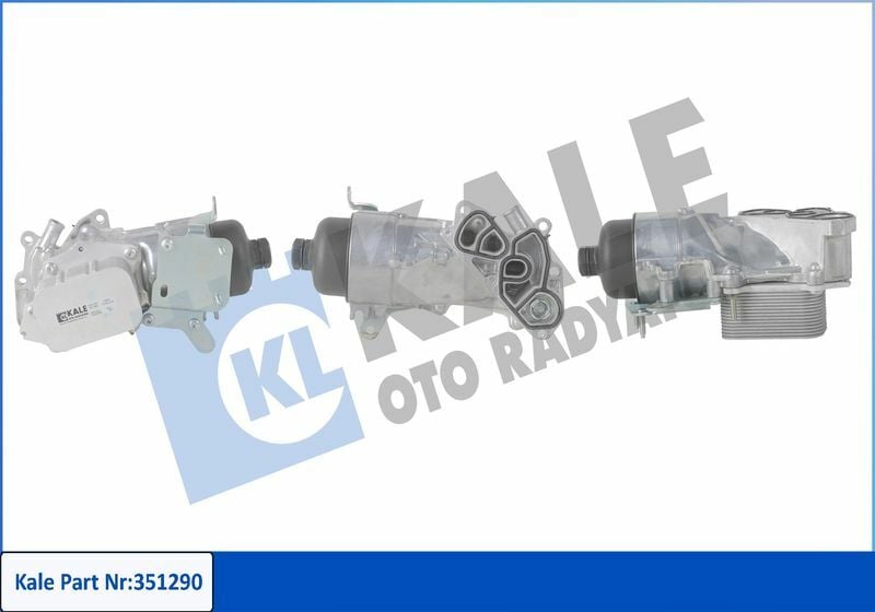 KALE 351290 | Yağ Soğutucu Komple (Aparatlı) (Ford Focus / C-Max / Fiesta / Courıer / 68-70-90-95-110-115Ps 1.4 1.5 1.6 TDCI 02-18) Peu