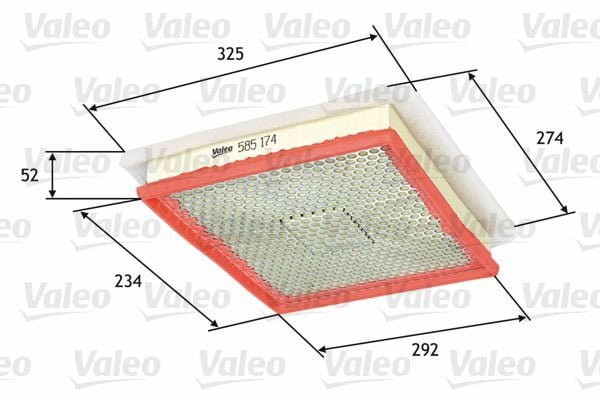 VALEO 585174 | Hava Filtresi Astra G 2.0 Dtı 2.2 Dtı 16V 99-05 Astra H 1.3 CDTI 1.7Cdtı Zafira 00-05