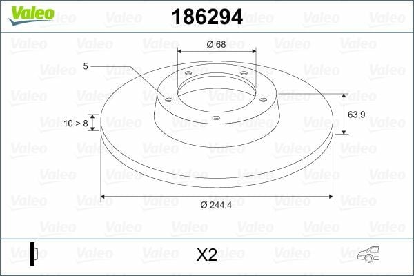 VALEO 186294 | Fren Diski Arka Passat B5 (3B2) 96-0045078 45139 1.8 T 2.3 Vr5 1.9 TDI 1.9 TDI 2.8 V6 1.9 TDI 2.5 TDI 2.0 1.9 TDI 2.8 V6 Passat B5 Variant (3B5) 97-0045078 45139 1.8 T 2.3 Vr5 2.8 V6 1.9 TDI 1.9 TDI 1.9 TDI 2.5 TDI Passat B5 98-06 / 100 90-