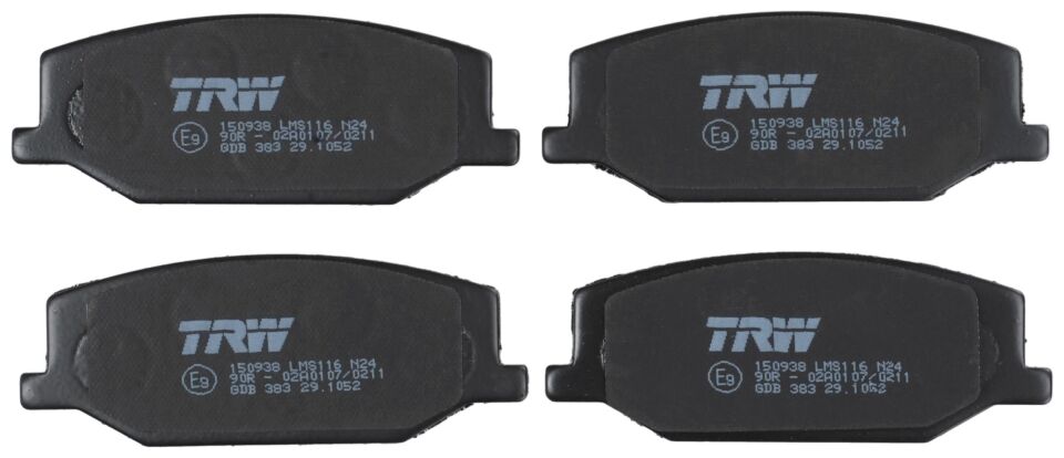 TRW GDB383 | Fren Balatası Ön (110.5mm) Samuraı Sj 410 Jeep 92-(Tamir Takım Kit)
