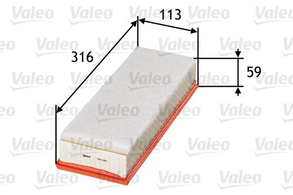 VALEO 585015 | Hava Filtresi Partner II P206 P307 Berlingo P308 P3008 P5008 C4 C3 C4 II C4 Dv6 (1.6 HDI 16V) Focus 1,