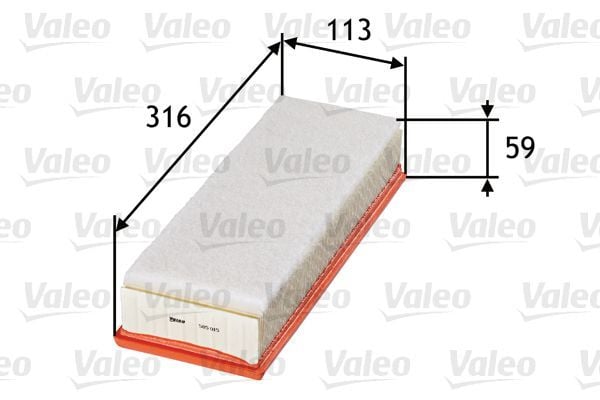 VALEO 585015 | Hava Filtresi Partner II P206 P307 Berlingo P308 P3008 P5008 C4 C3 C4 II C4 Dv6 (1.6 HDI 16V) Focus 1,