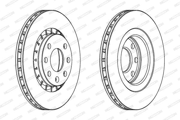 FERODO DDF206 | Disk On 96-Vectra.B-Astra.F 1.6 16V *X16xe* | 1 Adet
