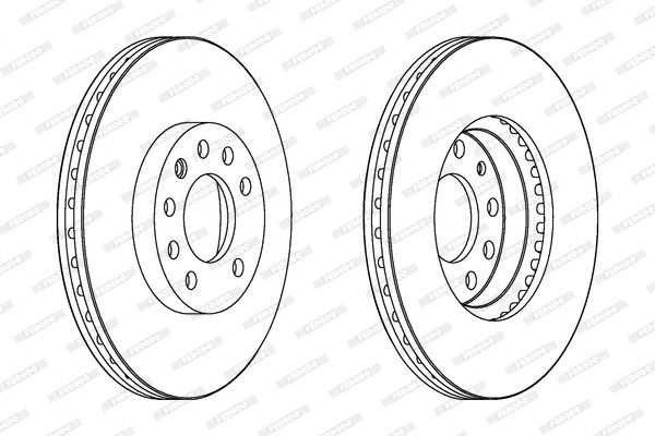 FERODO DDF1191 | Disk On 03-Vectra.C 1.6 16V *Z16xe* | 1 Adet