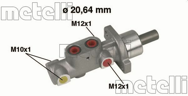 METELLI 05-0296 | Ana Merkez 20,64 mm ABS Sız (Peugeot 306)