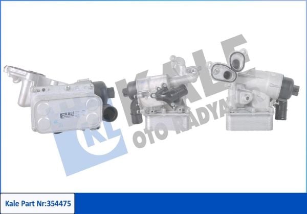 KALE 354475 | Yağ Soğutucu Komple (Kutuk + Soğutucu) Nissan Xtrail Prımastar Opel Vivaro Renault Traffic II Koleos La
