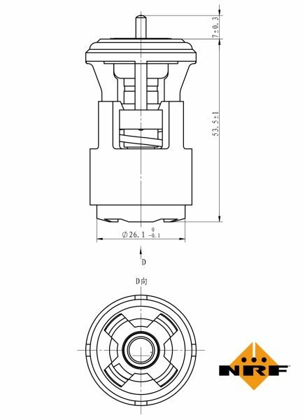 NRF 725133 | VW Polo AEE Termostat 032121110B