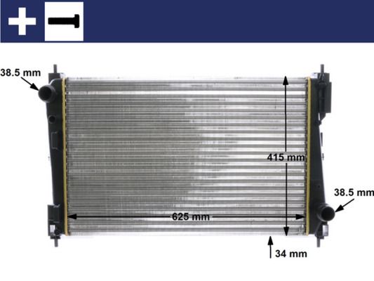 MAHLE AC 352 000S A/C-Kondensator – Premium Klimaanlagen-Kondensator In OE-Qualität