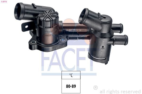 FACET 7.8773 | Termostat Muhafaza Conta Ve Sıcaklık Salterı Ile Caddy Golf VI Jetta Polo A1 A3 Altea Ibiza Leon Toledo Fabia Octavia Rapid Roomster Yeti 1.2Tfsı TSI Cbza Cbzb Cbzc