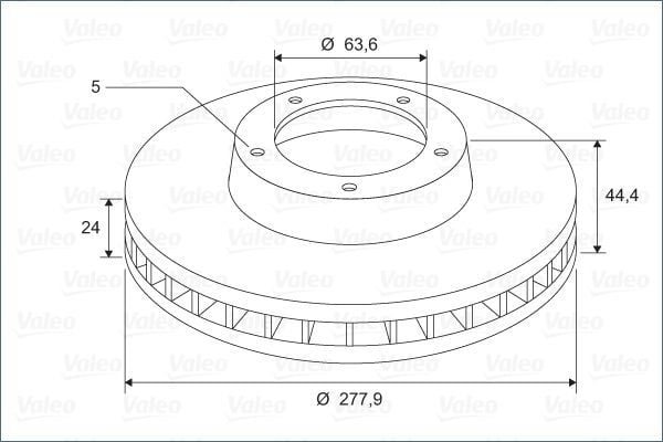VALEO 297748 | Fren Diski Ön Tourneo Connect 02-131.8 TDCI / Tddi / Dı 1.8 TDCI 1.8 16V 1.8 TDCI Transit Connect (P65_, P70_, P80_) 02-131.8 16V 1.8 Di 1.8 TDCI 1.8 TDCI Connect 03-1.8D TDCI Adet Havalı 278mm | 2 Adet