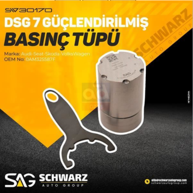 SCHWARZ 30170 | Otomatik Şanzıman DSG Basınç Tüpü-Sokme Aparatı Ile Bırlıkte Kit (Orjınal Tip) Vag Grubu