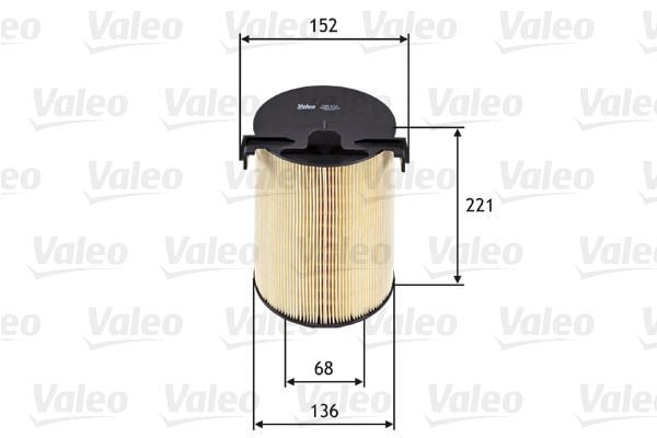 VALEO 585652 | Hava Filtresi Caddy III Passat Golf V Jetta III Touran Tiguan Leon Octavia Altea 1.4Tsı 1.6 2.0Fsı
