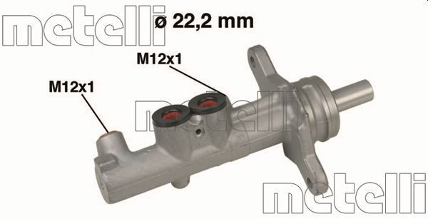 METELLI 05-0535 | Fren Ana Merkez 22,20mm (VW Golf 04-11 Audi A3 04-13 Seat Leon 06-10 Skoda Octavia 04-08)