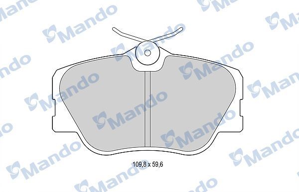 MANDO MBF015073 | Fren Balata Ön <97 E.S-W124