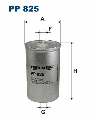 FILTRON PP825 | Yakıt Filtresi (Benzin) Golf II Jetta II Toledo I A80 A90 A100 A6 Scirocco 1.6 / 1.8 / 2.0 / 2,2 / 2,3 79-96