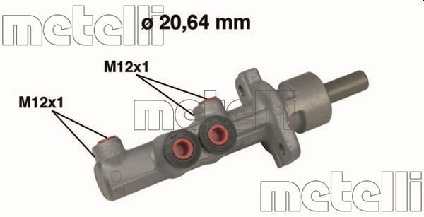 METELLI 05-0493 | Ana Fren Merkezi 20,64-ABS Sız (VW Polo 02-10 Seat Ibiza 02-10 Skoda Fabia 00-14)