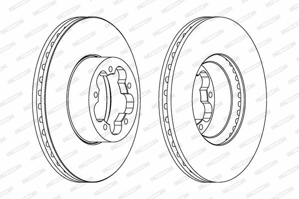 FERODO DDF1555 | Disk On 06-Transit V347 Arkadan Ceker | 1 Adet