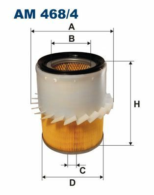 FILTRON AM468-4 | Hava Filtresi L200