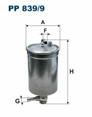 FILTRON PP839-9 | Yakıt Filtresi (Mazot) A4 2,7 TDI / 3,0 TDI 06 -